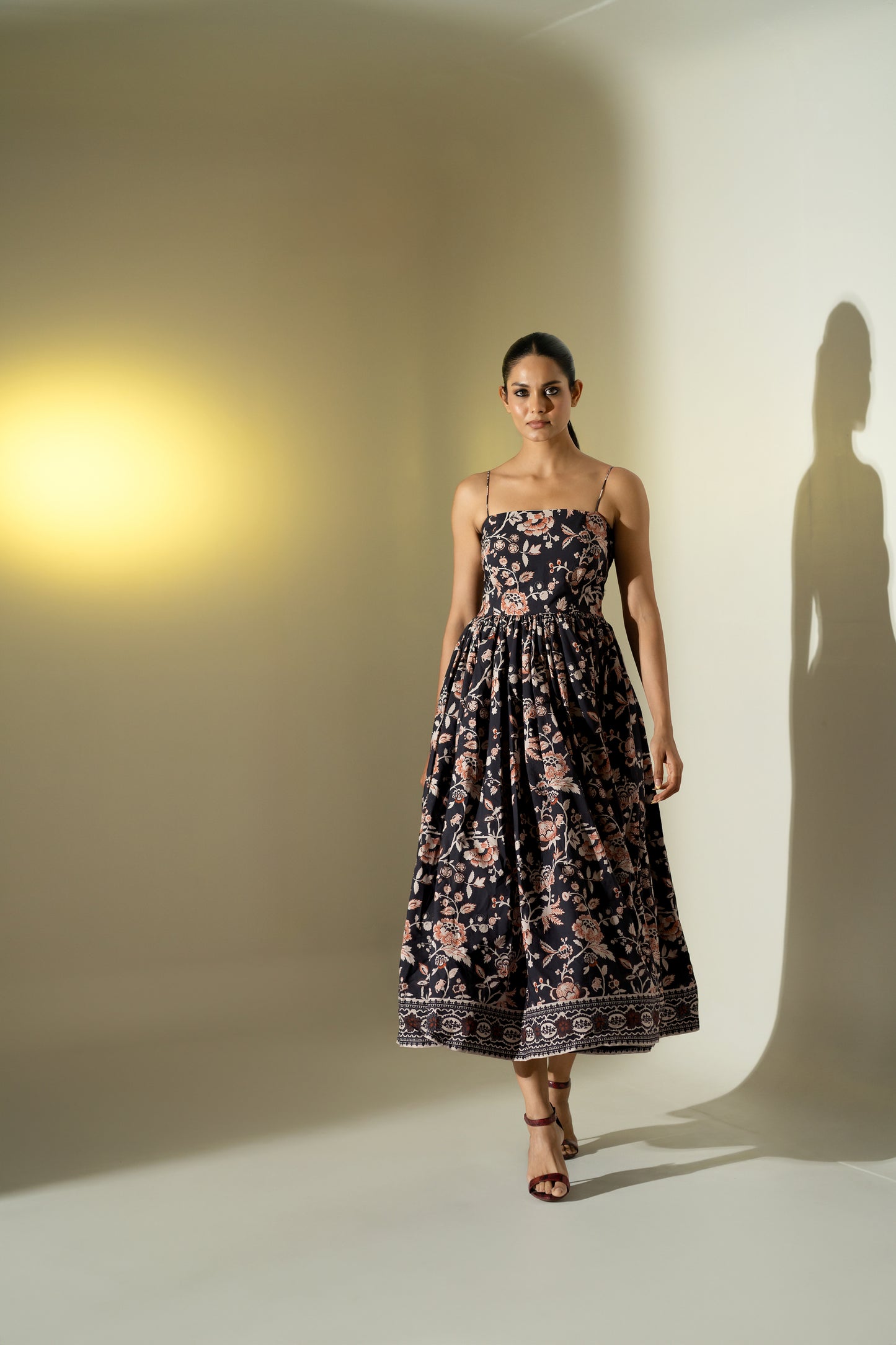 Glamorous Noodle Strap Floral Dress