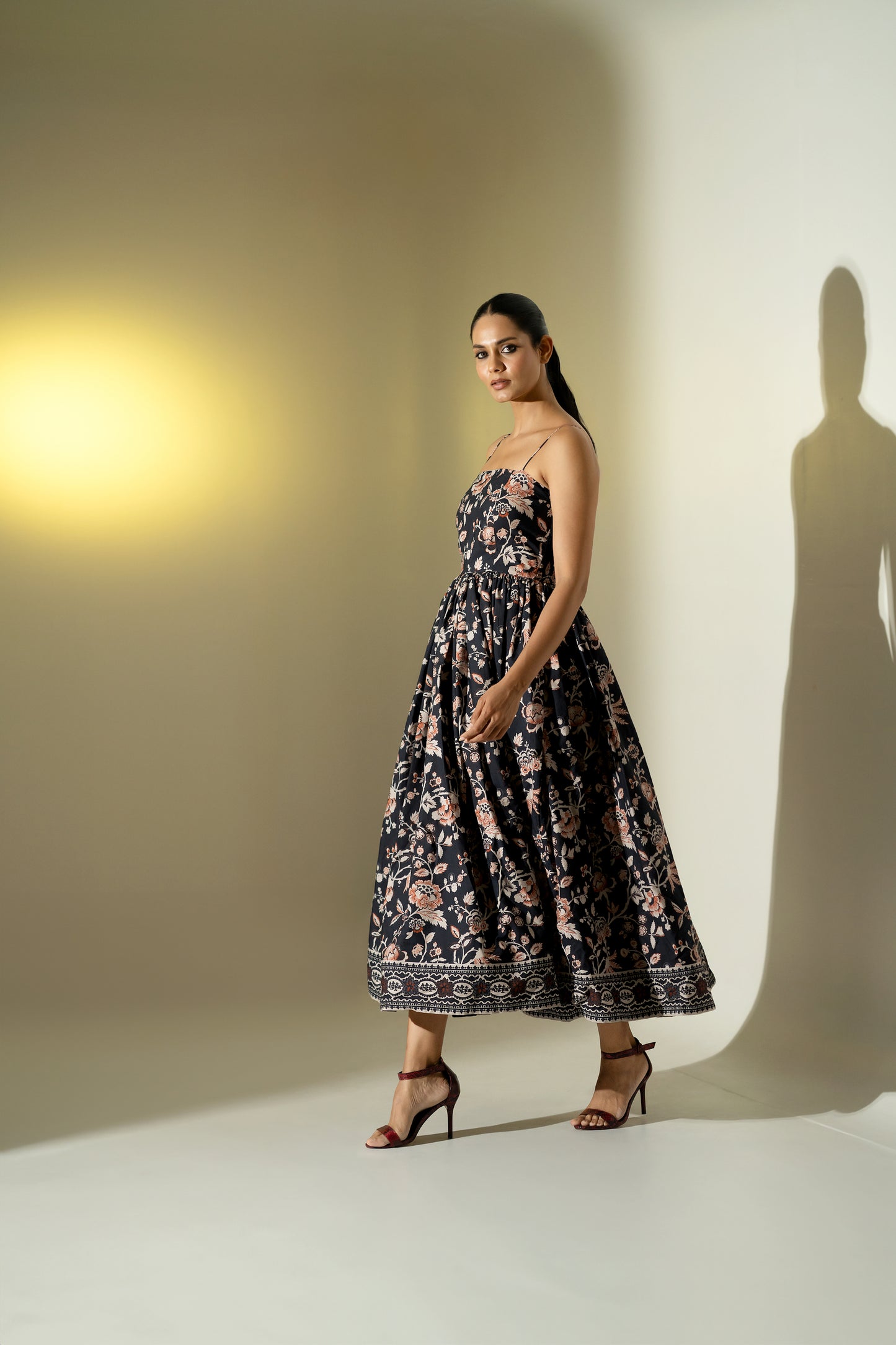 Glamorous Noodle Strap Floral Dress