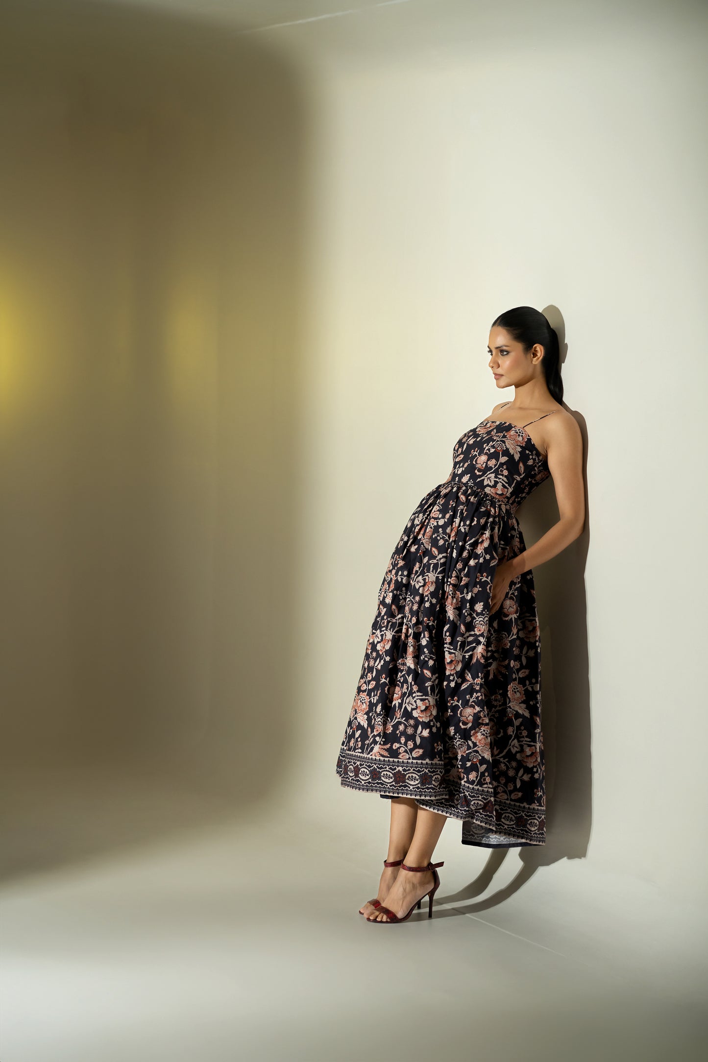 Glamorous Noodle Strap Floral Dress