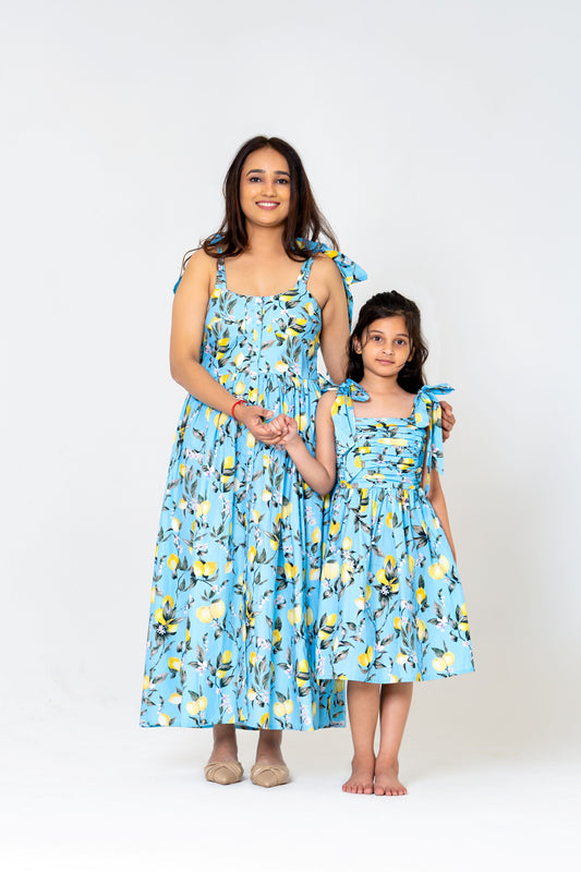 Lemon Love Mum-Daughter Twinning Dress