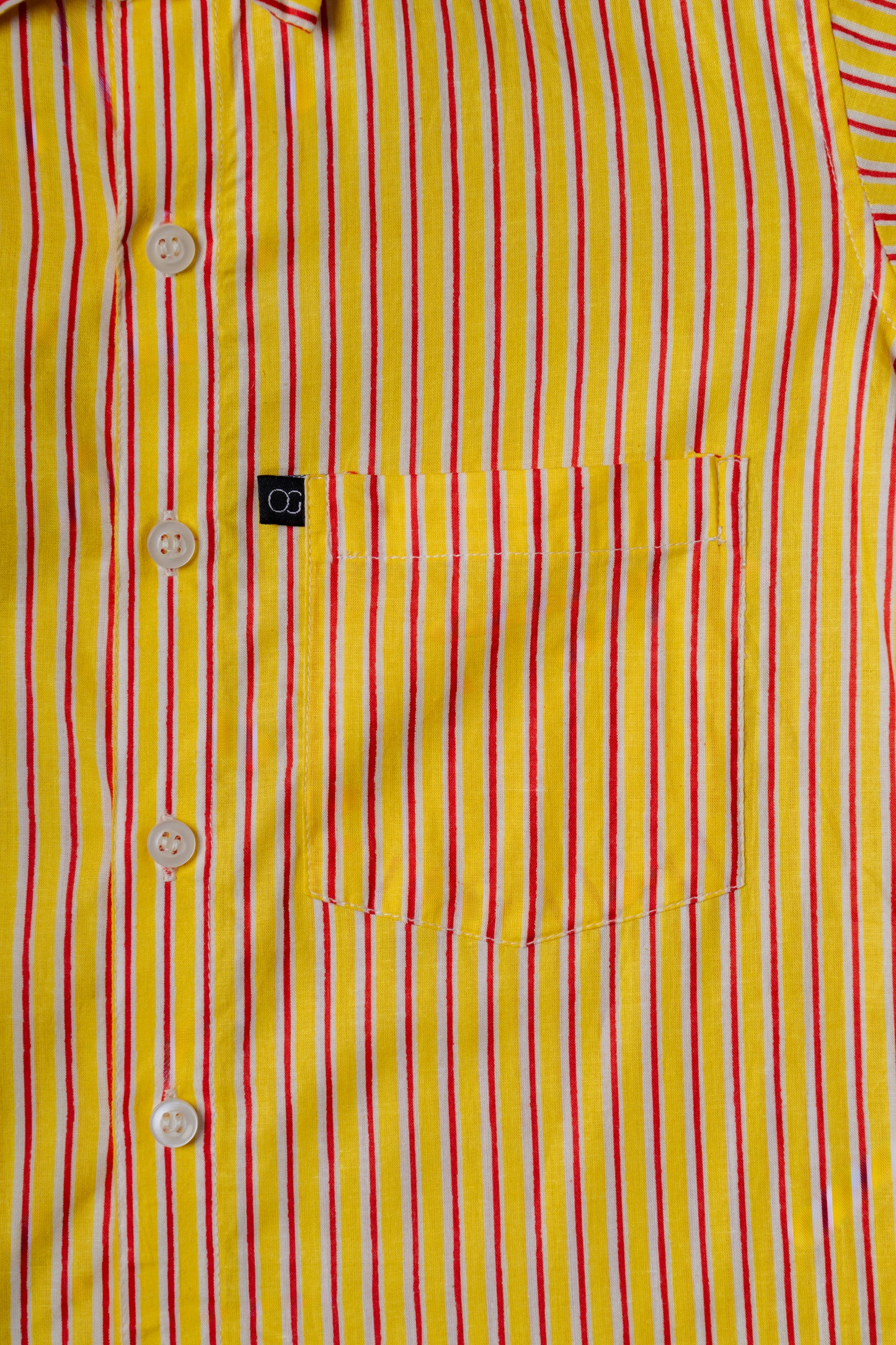 Yellow Striped Shirt for Kids