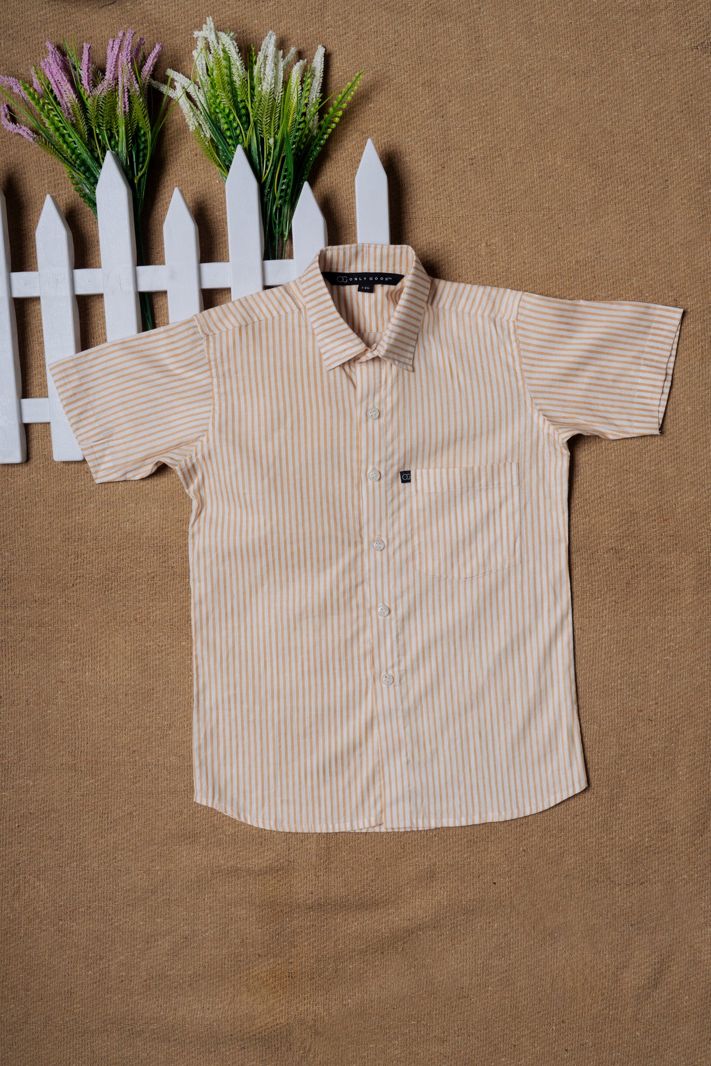 Brown Striped Shirt for Kids