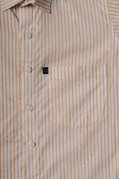 Brown Striped Shirt for Kids