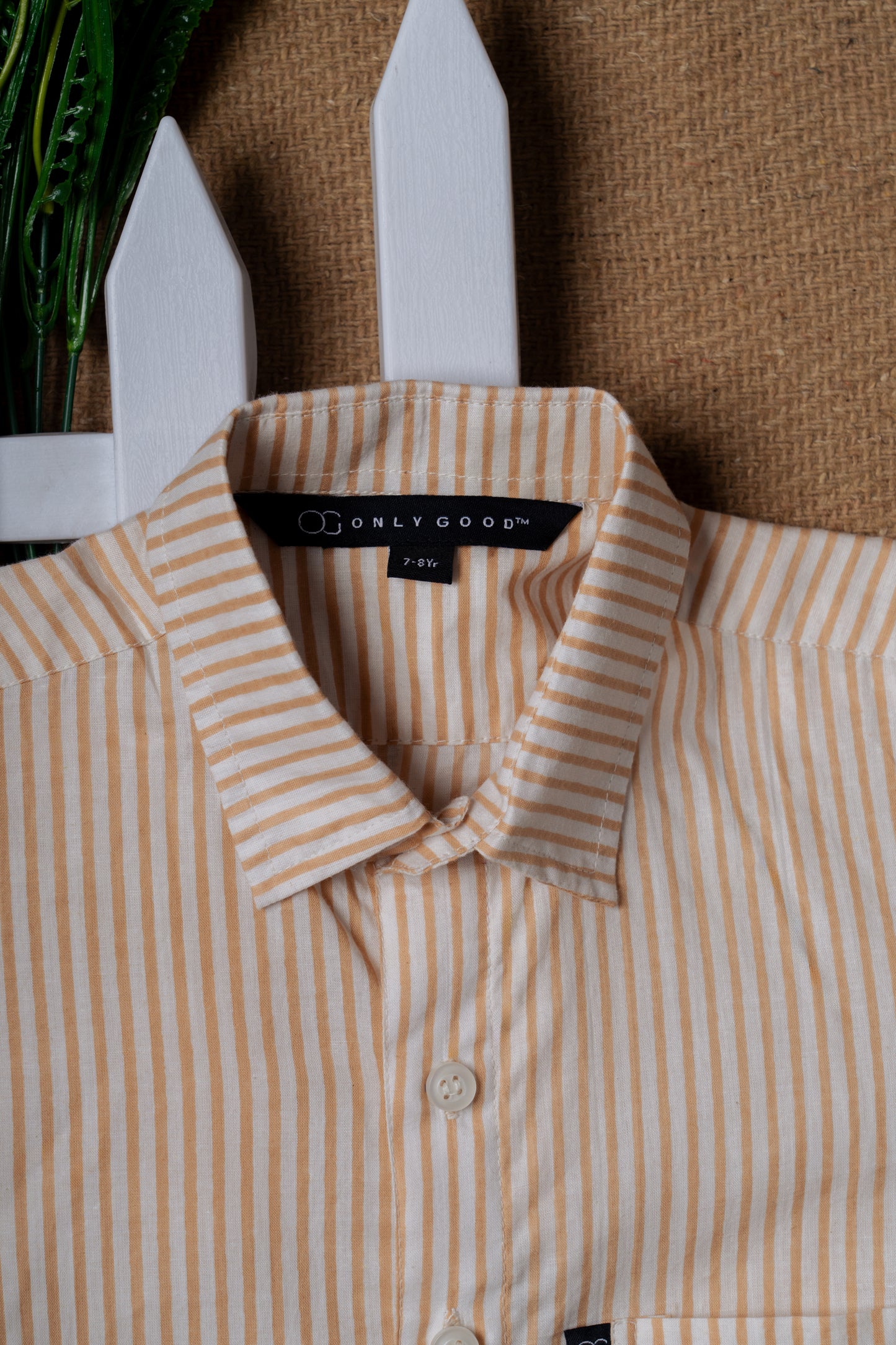 Brown Striped Shirt for Kids