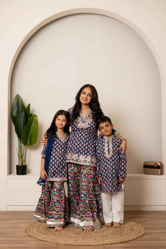 Neel Rang Family Set – Blue