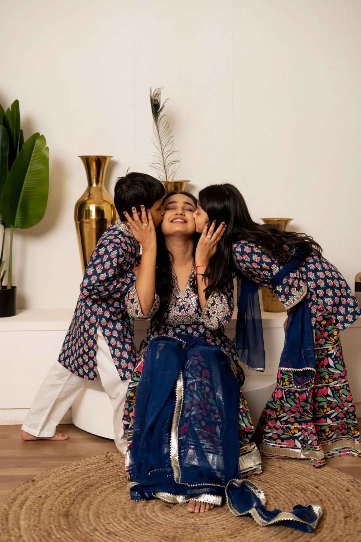 Neel Rang Family Set – Blue