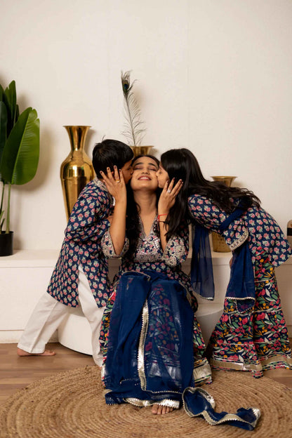 Neel Rang Family Set – Blue