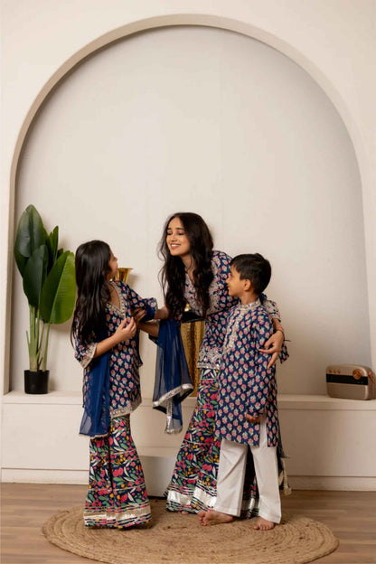 Neel Rang Family Set – Blue