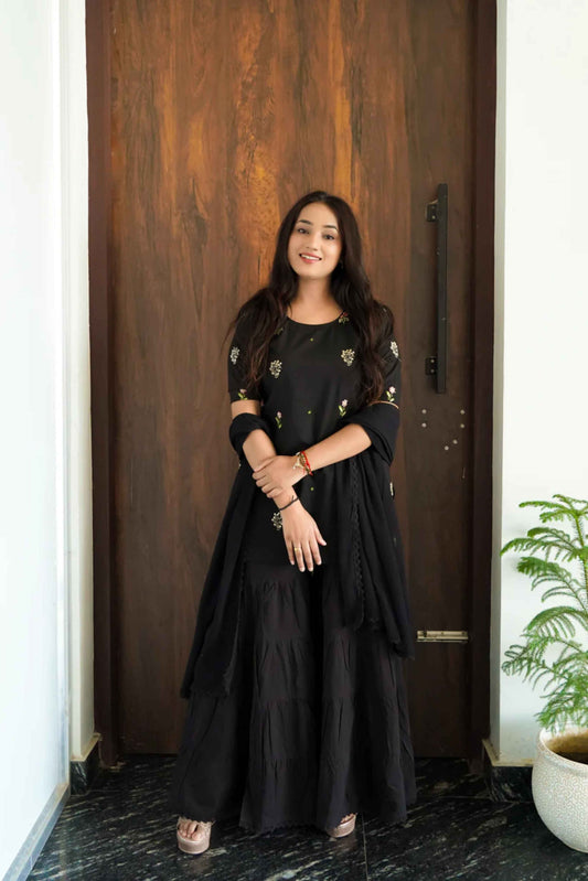 Midnight Meher Set – Black