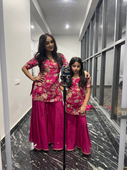 Pink Camellias Embroidery Set - Twinning in Pink