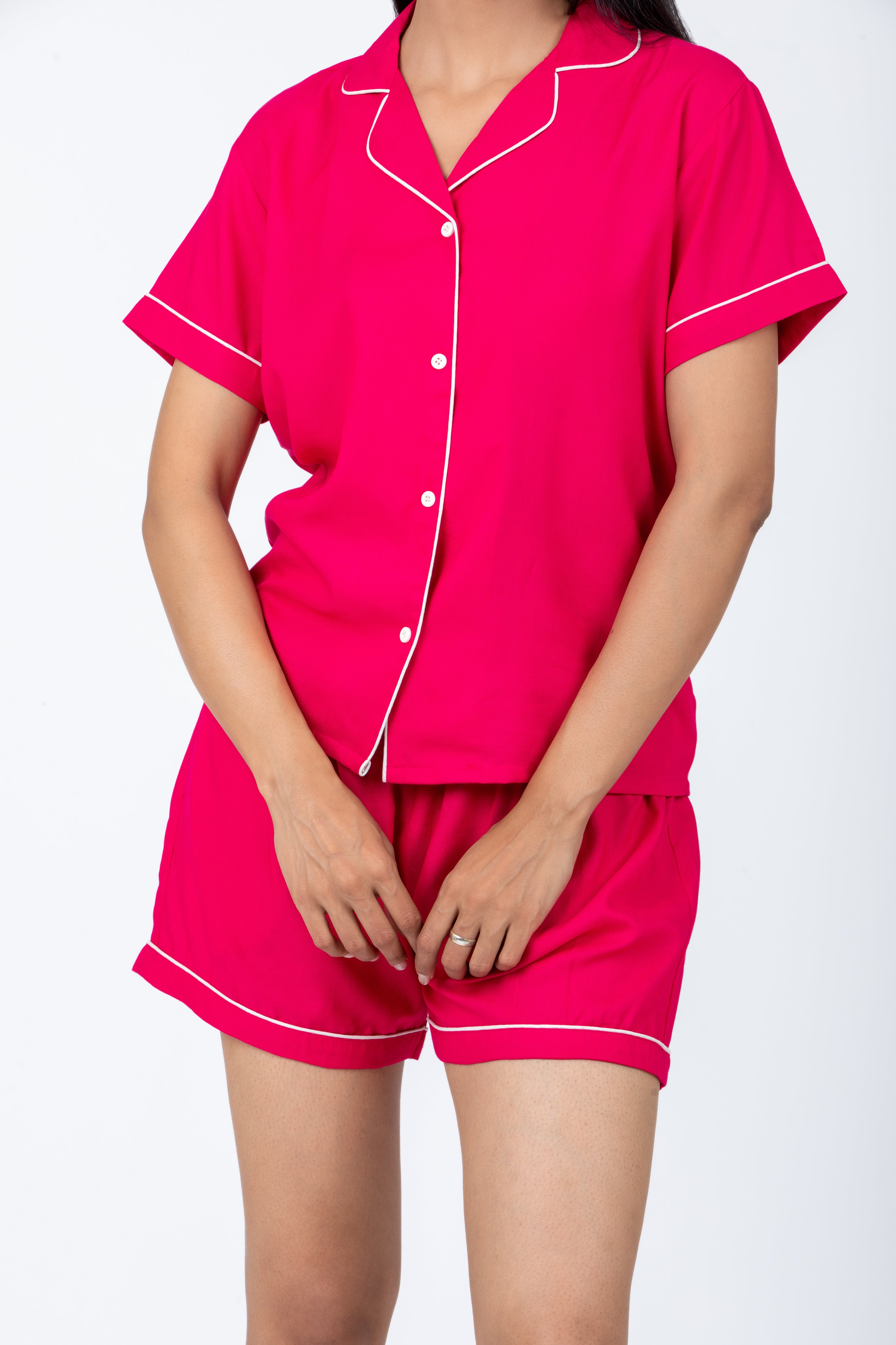 Hot Pink Loungewear - Shorts Set